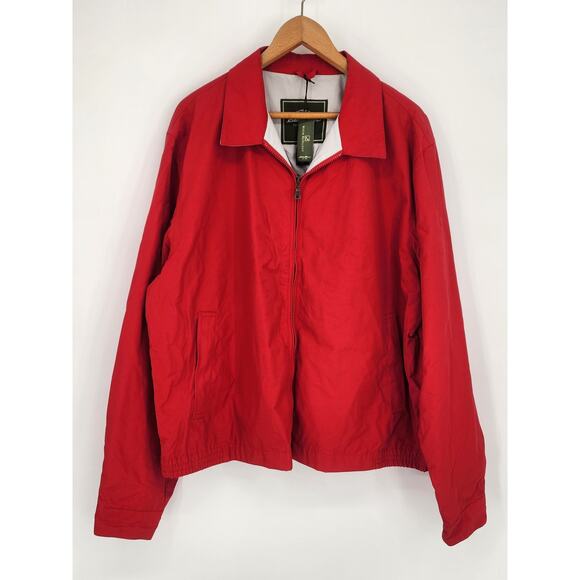 Eddie Bauer Red Water Repellent Windbreaker Jacket Men’s Size XXL - Picture 10 of 11